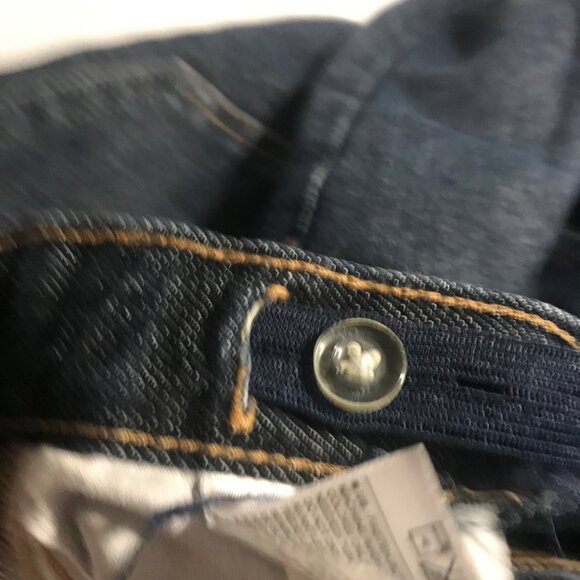 2 Pairs Size 7 Old Navy Boys Flex Fit Jeans Loose Bootcut & Straight Leg Dark - Picture 10 of 12